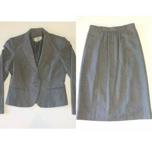 New NANCI JENNIFER CANADA Wool Blazer Skirt Suit